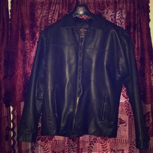Men’s Heavy Leather Jacket by Whispering Smith XL